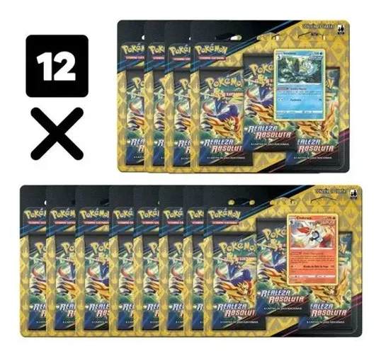 Caixa Fechada Pokemon-12blister Triplo - REALEZA ABSOLUTA