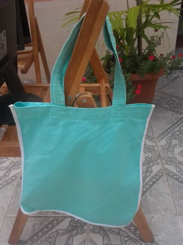 Bolsa estilo praia de pano