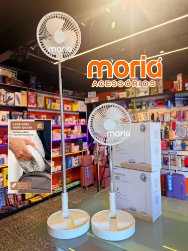 Ventilador Recarregável Silencioso Dobrável Portátil sem fio