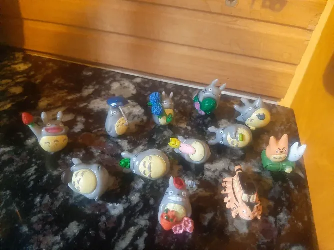 Coleção 12 miniatura totoro