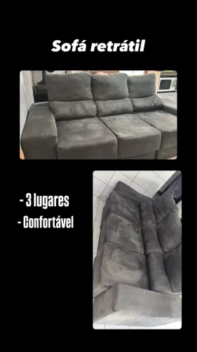 Sofá Retrátil 3 lugares