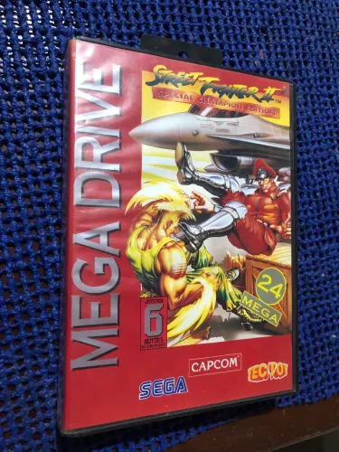 Caixa Street Fighter 2 Mega Drive Original Zerada