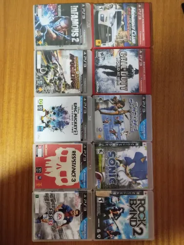 Playstation 3 lote com 10 jogos