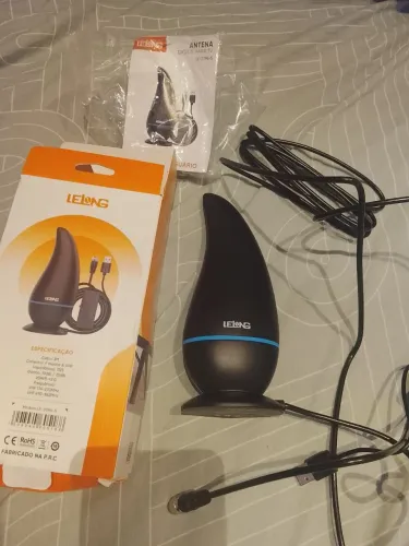 Antena Interna Para Tv Digital Amplificada 1080 Hdtv Cabo 3m