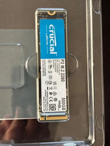 Ssd Crucial P2 500gb M.2 Nvme 2300/940 Mb/s Novo