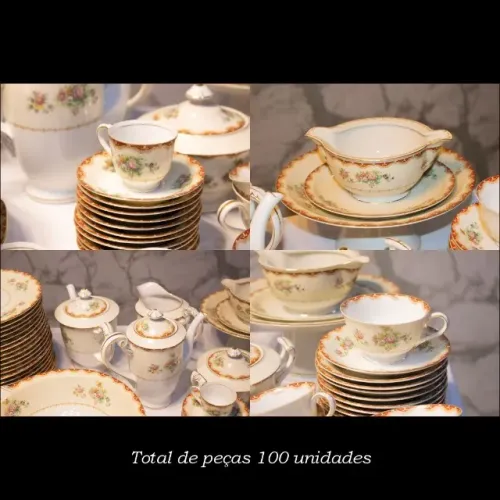 Conjunto Louças Ivory Japão 99 peças