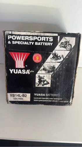 Bateria Moto Yuasa YB14L-B2 12V 14Ah Nova - OLX Pay - Faço Troca e Parcelo 18x