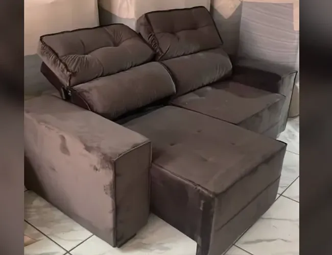 Sofá direto de fábrica, variedade de modelos e tamanhos, trabalhamos com material Suede,