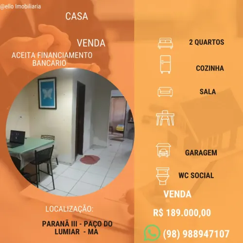 Paranã III - Casa a Venda