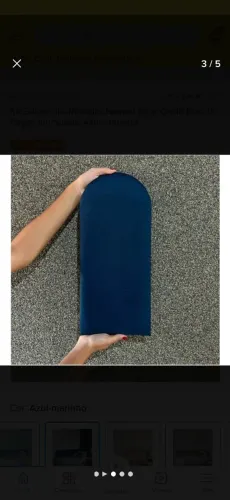 Cabeceira de cama em mdf acolchoada material veludo azul escuro