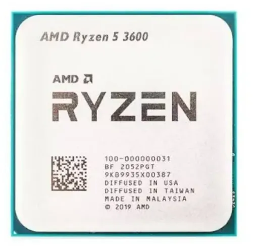 Processador Ryzen 5 3600 funcionando perfeitamente