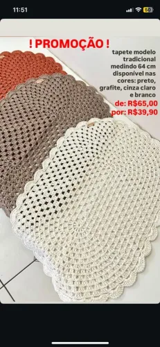 PROMOÇÃO CROCHE