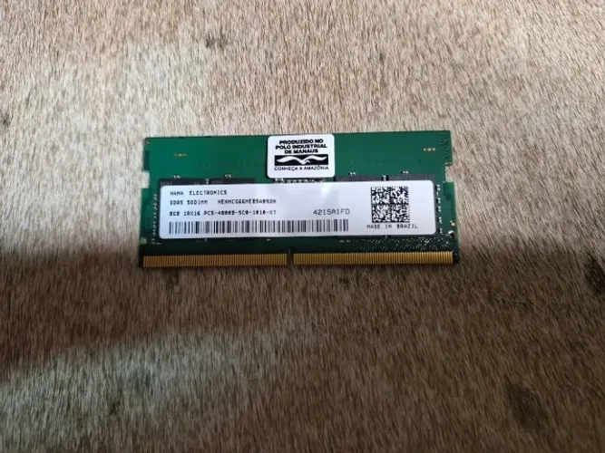 Memoria RAM 8GB DDR5 4800 HANA ELECTRONICS (BRASIL) USADO