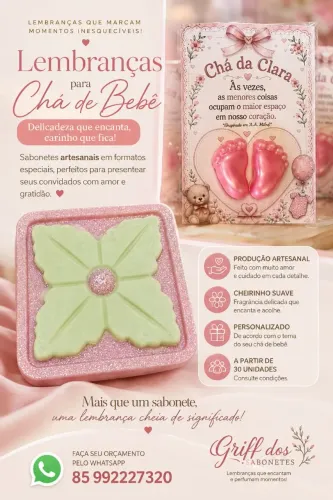 Lembrancinhas sabonetes artesanais personalizadas
