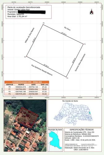 TERRENO COM 3.701,84 M² À VENDA - NATAL/RN