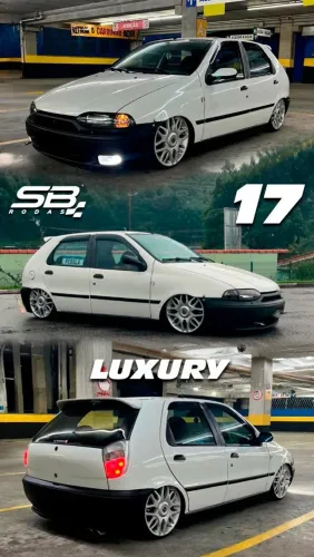 Rodas Fiat Palio Luxury Prata 4x98 nova Exclusiva