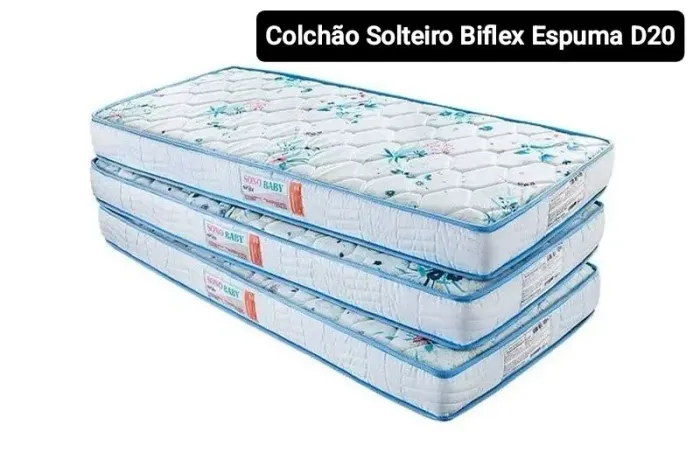 Colchão Solteiro Biflex Espuma D-20