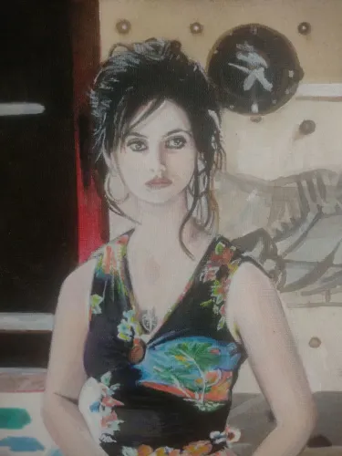 Pintura acrílico sobre tela 15x20 cm Almodóvar Volver