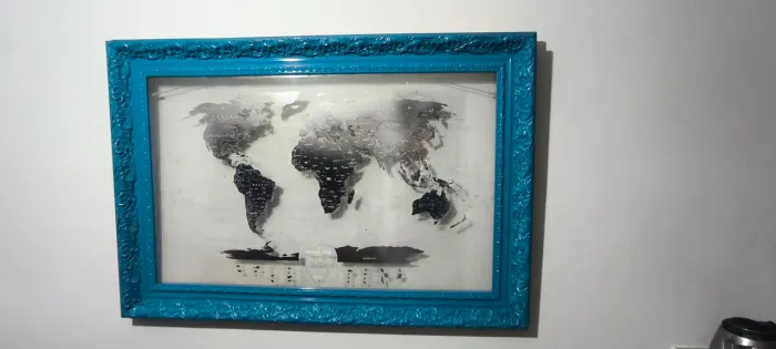 Quadro mapa mundi