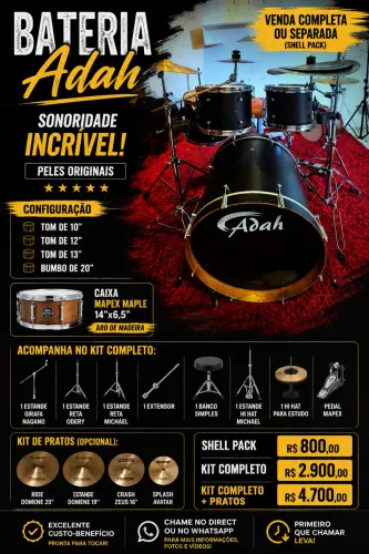 Bateria Completa ou Shell pack Adaah