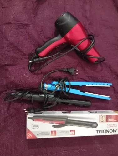 Kit cabelo completo: secador + chapinha + babyliss