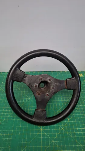 Volante antigo três raios 28 cm