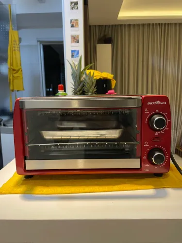 Forno Elétrico 16L Vermelho Retro