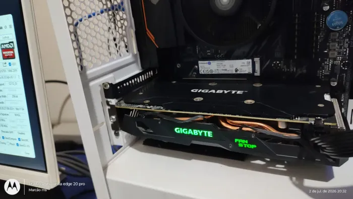 PLACA DE VÍDEO RX580 4G GIGABYTE ORIGINAL
