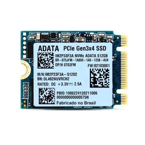SSD Nvme ADATA 512GB Gen3x4 M.2 2230