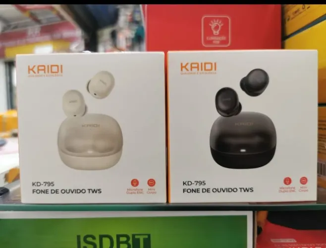 Fone de Ouvido Gamer In-ear Sem Fio Kaidi KD-795 TWS Bluetoot
