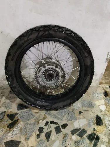 Roda com pneus para Bros freio a tanbor