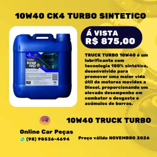 10W40 TRUCK TURBO SINTETICO CK-4