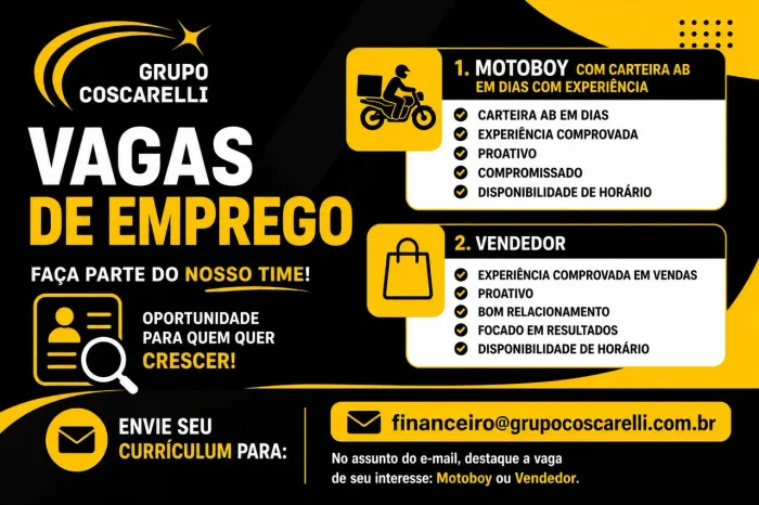 Vaga de emprego 