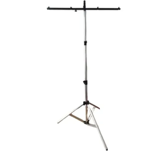 Suporte Pedestal Tripé Com 1.85m Para banner ou iluminação Com 1 haste de 1m Em T.