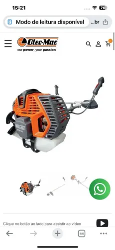 Roçadeira óleo Mac bch 50