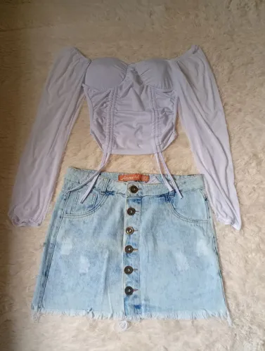 Saia e blusa
