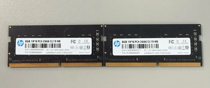 Memória RAM 16GB 2x8GB HP