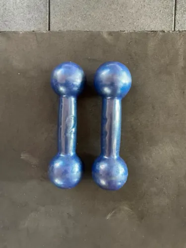 Par Halteres emborrachado de 2kg