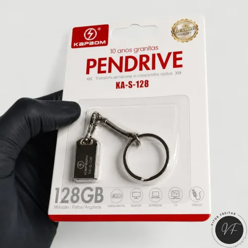 Pen Drive 128GB Kapbom | Entrega Grátis em VCA