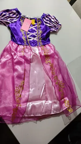 Fantasia Rapunzel infantil NOVO 