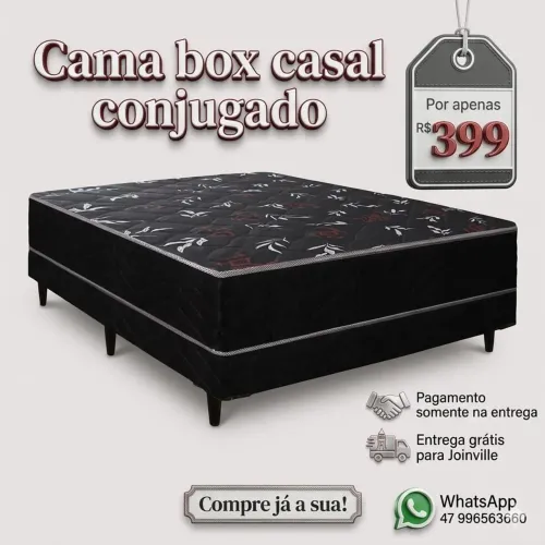 Vendo cama de casal conjugada 5cm de espuma FRETE GRÁTIS PARA JOINVILLE Aceito cartão pix