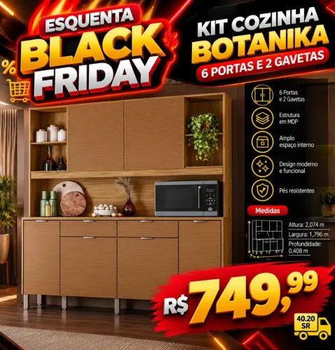 Kit Cozinha Botanika
