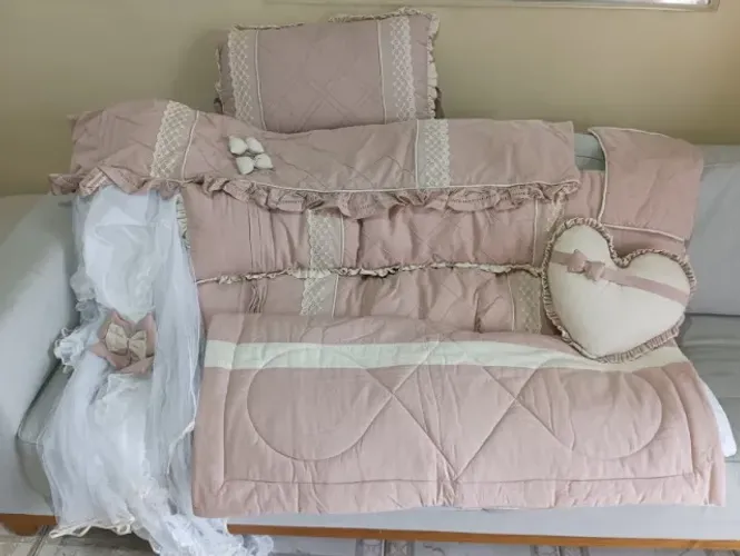 Kit Berço Menina Luxo
