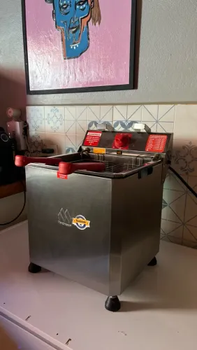 Fritador Elétrico Industrial 25 Litros Água/óleo