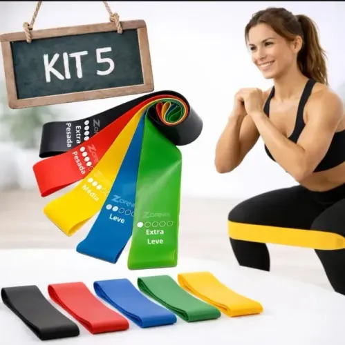 KIT FAIXAS ELÁSTICAS PARA EXERCÍCIO
