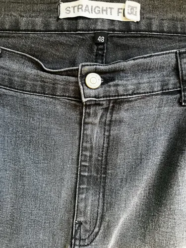 Calça Jeans DC Shoes Masculina Cinza Chumbo Straight Fit Tam. 48