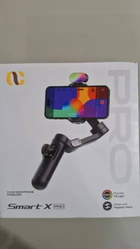 Gimbal Portátil - Aochuan Smart X PRO - 3 Eixos Com Carregamento Sem Fio