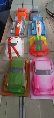 Autorama Lote de carrocerias 1/32 acetato 