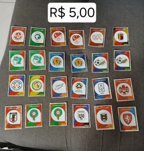 Figurinhas Brilhantes copa do mundo 2026