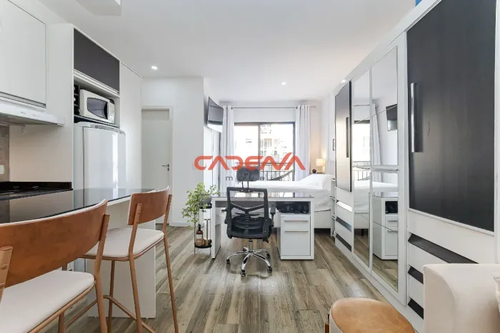 Studio com 1 vaga para aluguel no Portão